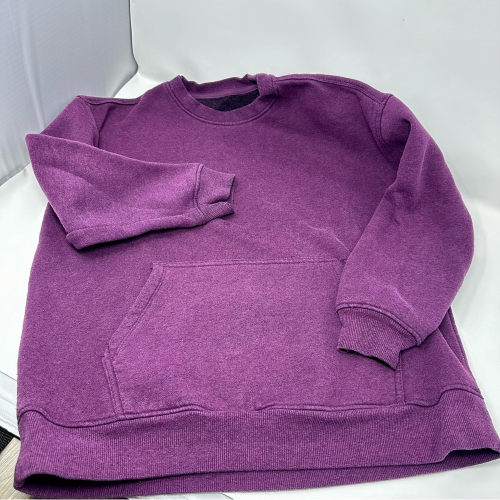 Danskin Solid Purple Kangaroo Sweatshirt for Women in EUC
